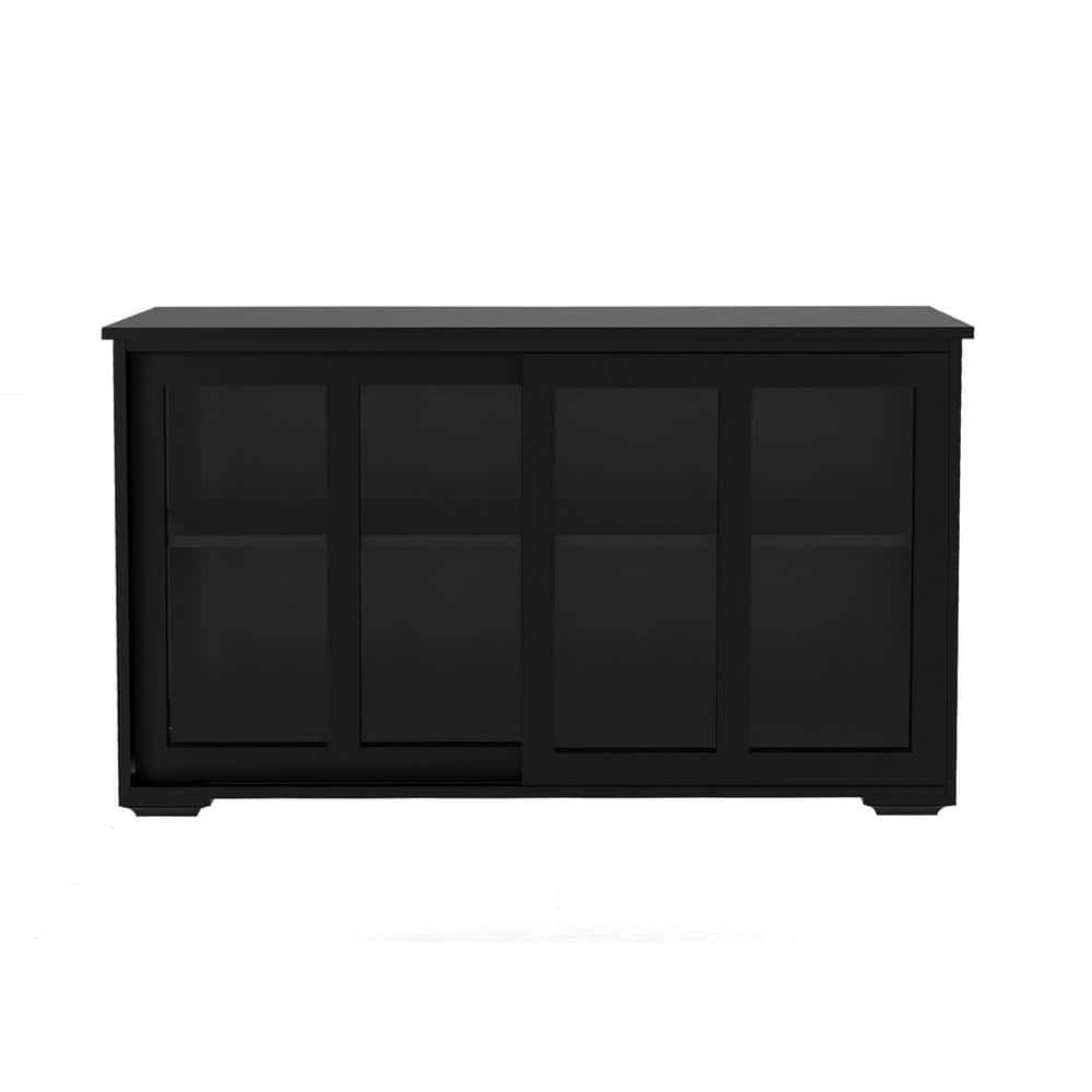 Kitchen Storage Cabinet with Glass Door 41.93" x 13.99" x 24.61": $130