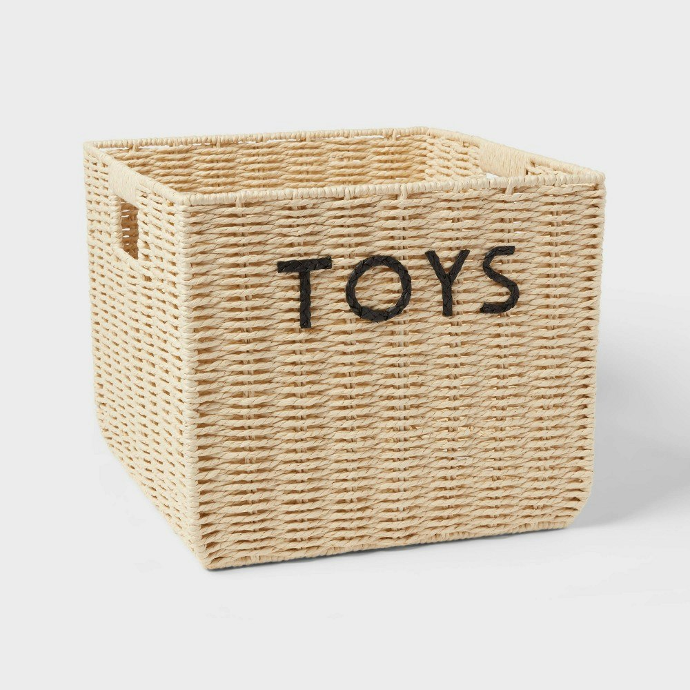 Pillowfort Large Woven Toy Storage Basket: $25 Pillowfort Large Woven Toy Storage Basket: $25