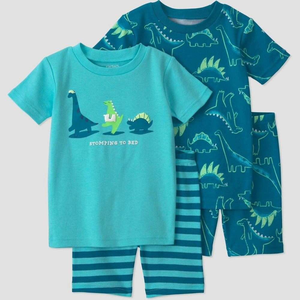 Carter's Just One You Toddler Boys' 4-Piece Dinosaur Cotton Pajama Set: $17 Carter's Just One You Toddler Boys' 4-Piece Dinosaur Cotton Pajama Set: $17