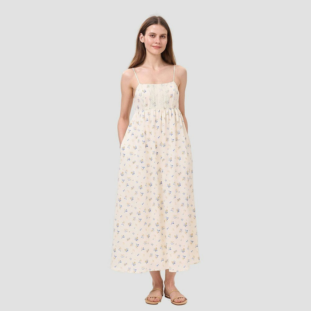Universal Thread Women's Floral Lace Bodice Maxi Dress: $45 Universal Thread Women's Floral Lace Bodice Maxi Dress: $45