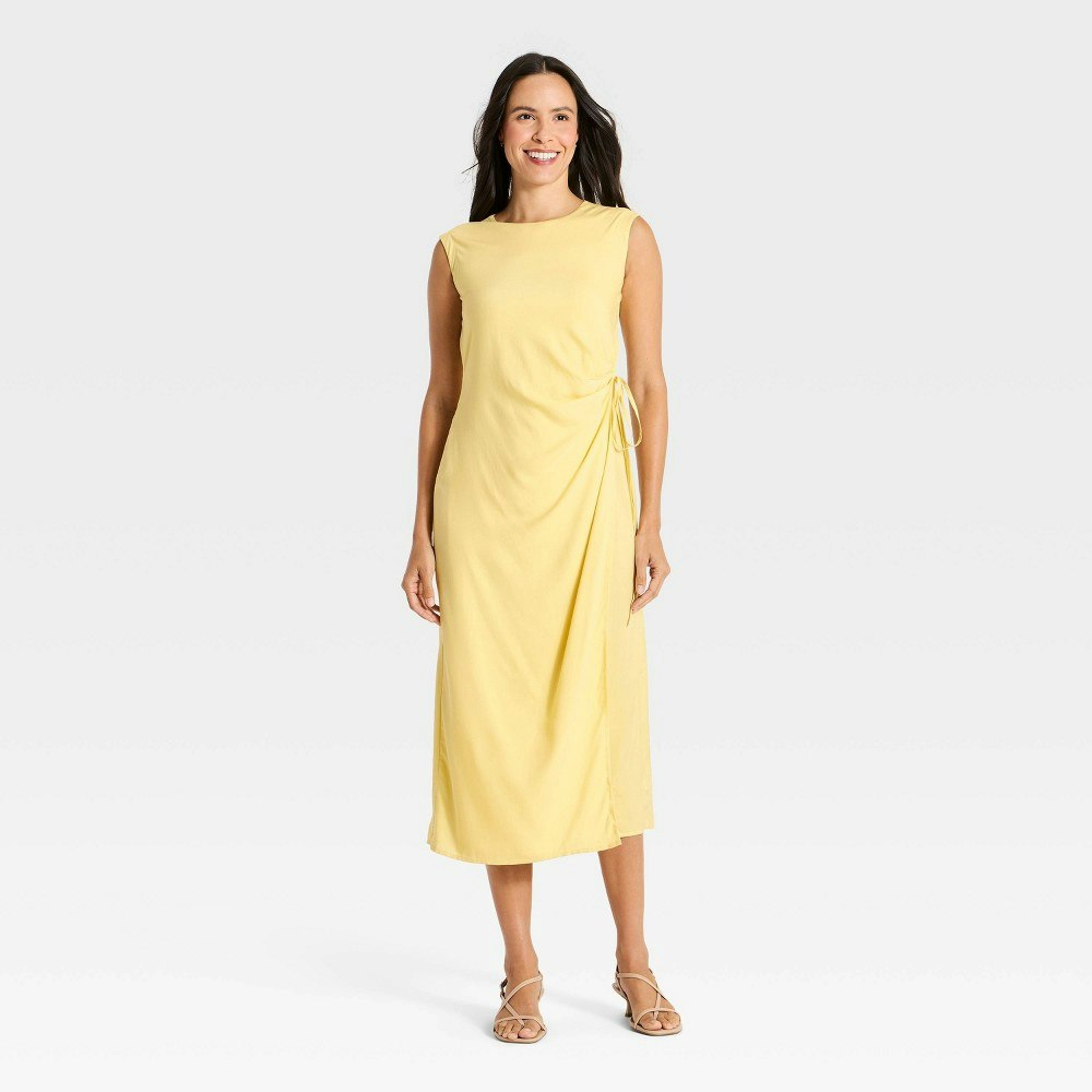 A New Day Women's Side-Tie Wrap Midi Dress: $35