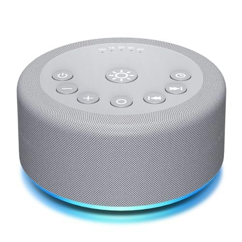 Sound Machine Night Light with 30 Sounds and 12 Light Modes: $19.54