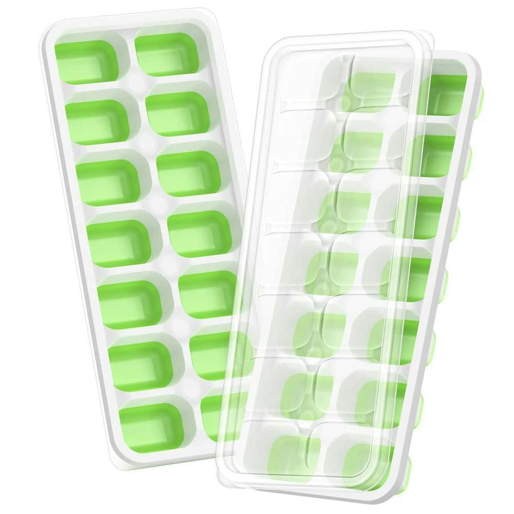 Rectangular Ice Cube Tray with Lid 2-Pack: $47.92