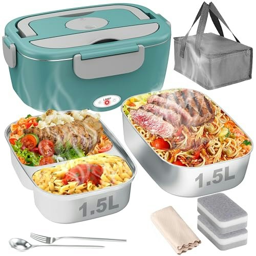 Geveniss 80W Electric Heated Lunch Box: $25.49 Geveniss 80W Electric Heated Lunch Box: $25.49