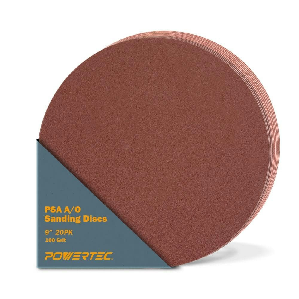 9-Inch PSA 100-Grit Aluminum Oxide Sanding Disc 20-Pack: $25.66 9-Inch PSA 100-Grit Aluminum Oxide Sanding Disc 20-Pack: $25.66