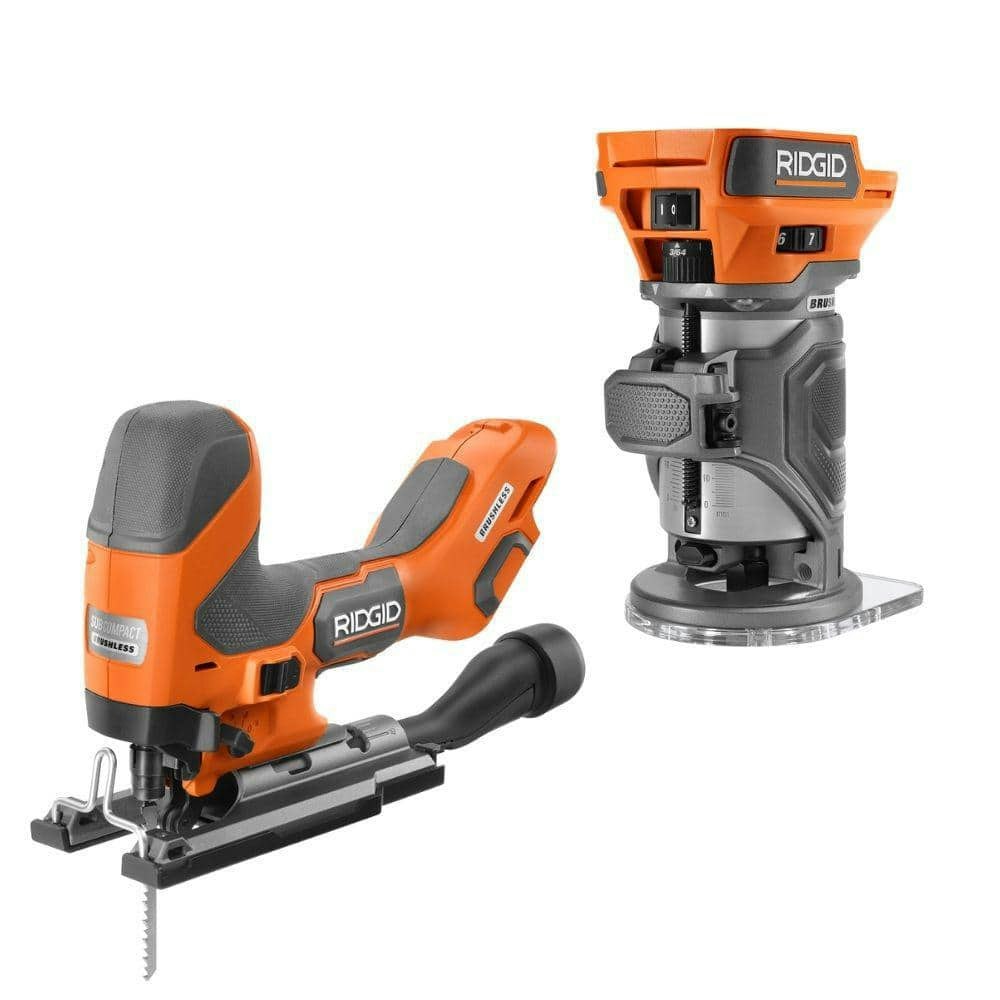 18V Brushless Cordless 2-Tool Combo Kit with Jig Saw and Compact Router: $338 18V Brushless Cordless 2-Tool Combo Kit with Jig Saw and Compact Router: $338