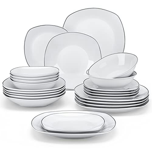 Malacasa Elisa Porcelain Dinnerware Set 24-Piece: $73.94 Malacasa Elisa Porcelain Dinnerware Set 24-Piece: $73.94