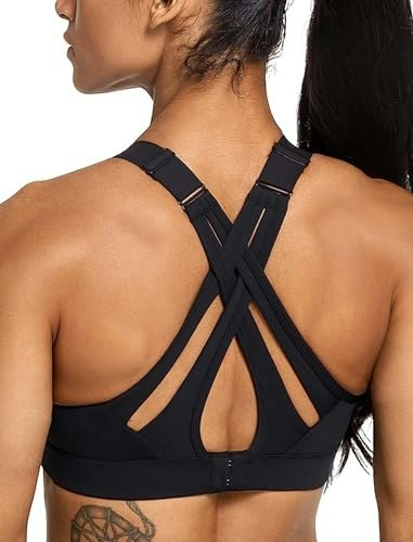 Yvette High Impact Adjustable Criss Cross Sports Bra: $25.38