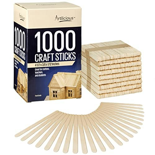 Artlicious 1,000-Pack 4.5-Inch Craft Sticks: $18.67 Artlicious 1,000-Pack 4.5-Inch Craft Sticks: $18.67