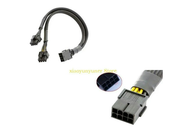 8-Pin CPU to Dual PCIe 8-Pin Power Splitter Cable: $16.18 8-Pin CPU to Dual PCIe 8-Pin Power Splitter Cable: $16.18
