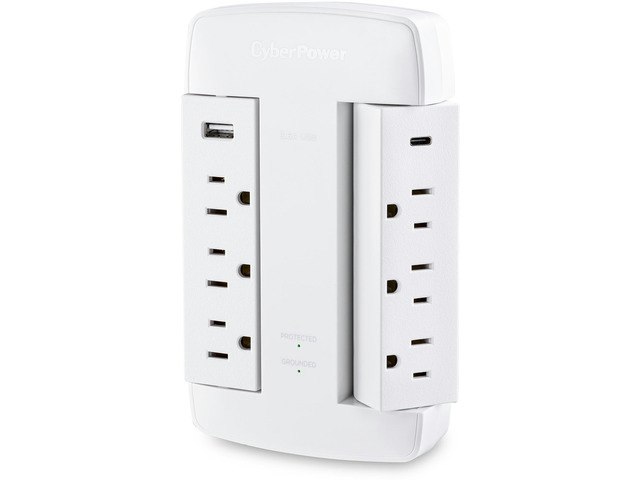 CyberPower 6-Outlet Surge Protector with 3 USB Ports: $29.99 CyberPower 6-Outlet Surge Protector with 3 USB Ports: $29.99