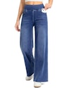 Rammus Women's Wide Leg Pull-On High Waisted Denim Jeans for $25 + free shipping w/ Prime