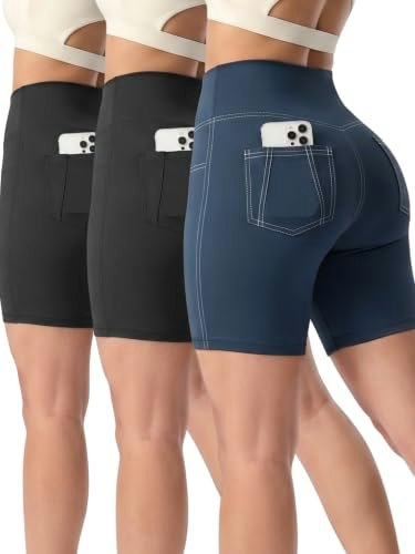 Cokqu Women's Biker Shorts with Pockets: $25.48 Cokqu Women's Biker Shorts with Pockets: $25.48