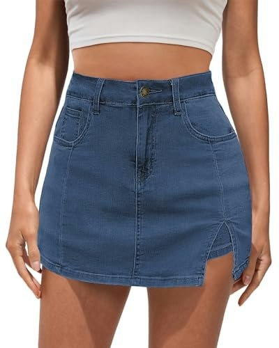 Vetinee Women's Stretchy Denim Skort: $26.87