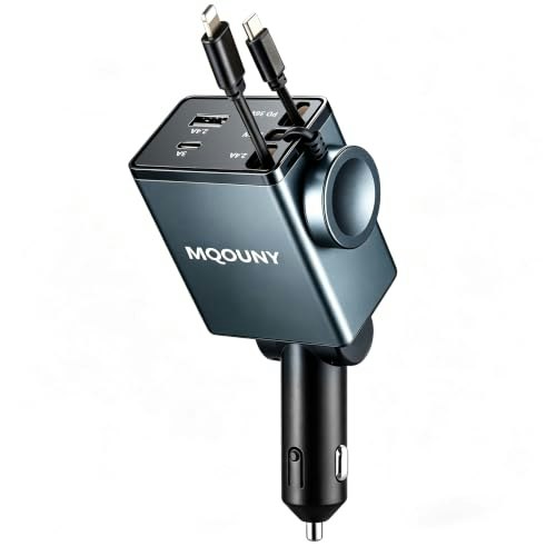 Mqouny 87W Retractable USB C Car Charger: $25.99 Mqouny 87W Retractable USB C Car Charger: $25.99