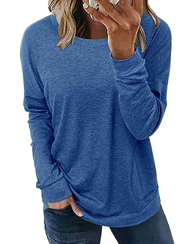 Onlyshe Women's Crewneck Tunic Sweatshirt: $14.99 Onlyshe Women's Crewneck Tunic Sweatshirt: $14.99