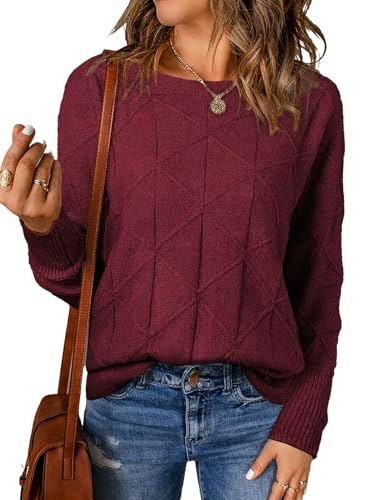 Evaless Women's Crewneck Batwing Sleeve Pullover Sweater: $24.98 Evaless Women's Crewneck Batwing Sleeve Pullover Sweater: $24.98