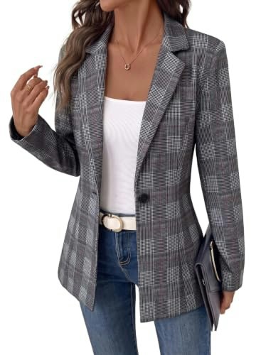 Evaless Women's Printed Business Casual Blazer: $35.98