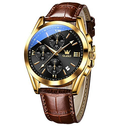 Olevs Men's Leather Dress Watch: $36.35 Olevs Men's Leather Dress Watch: $36.35