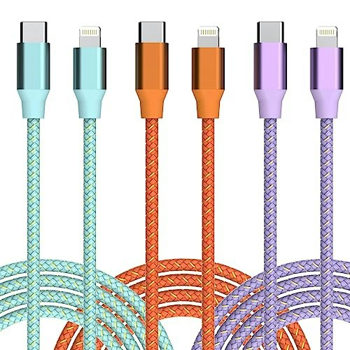 USB C to Lightning Cable 6-Foot 3-Pack: $6.79