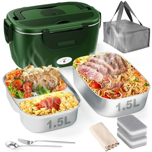 Geveniss 80W Electric Heated Lunch Box: $25.49 Geveniss 80W Electric Heated Lunch Box: $25.49