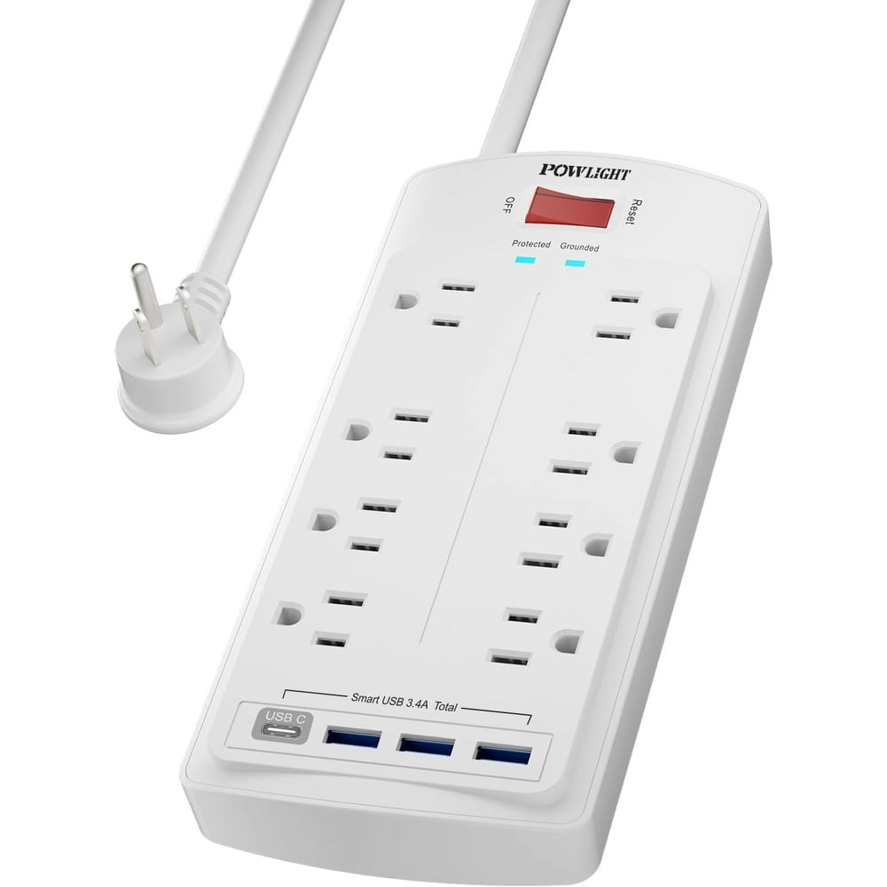 8-Outlet 2,700J Surge Protector with 4 USB Ports: $15.99 8-Outlet 2,700J Surge Protector with 4 USB Ports: $15.99