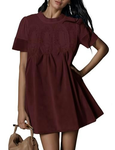 Athlisan Women's Faux Suede Mini Dress: $39.09