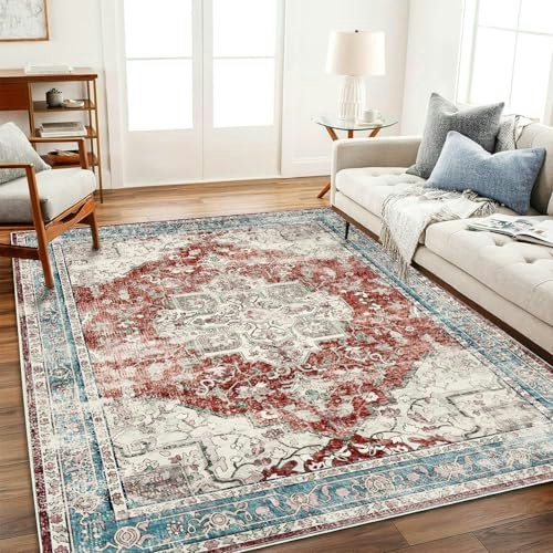 Champlant 10'x14' Washable Boho Area Rug: $160.55 Champlant 10'x14' Washable Boho Area Rug: $160.55