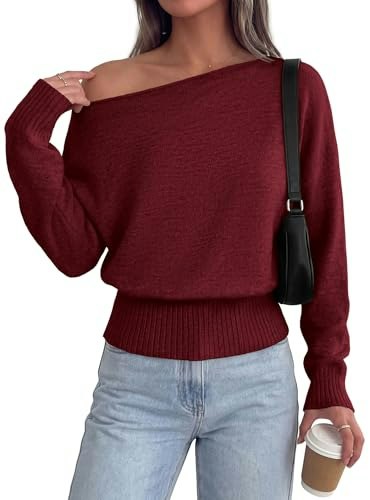 Prettygarden Women's Off-The-Shoulder Sweater: $23.97 Prettygarden Women's Off-The-Shoulder Sweater: $23.97