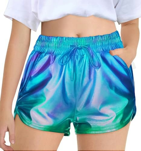 Haloumoning Girls Metallic Shiny Dance Shorts: $13.29 Haloumoning Girls Metallic Shiny Dance Shorts: $13.29