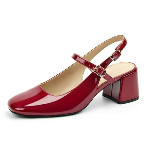 AprCoco Women's Square Toe Mary Jane Block Heel Pumps: $29.99 AprCoco Women's Square Toe Mary Jane Block Heel Pumps: $29.99
