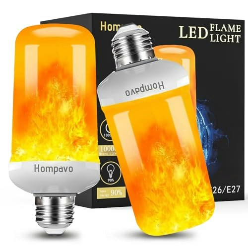 Hompavo Flame Light Bulb: $12.23 Hompavo Flame Light Bulb: $12.23