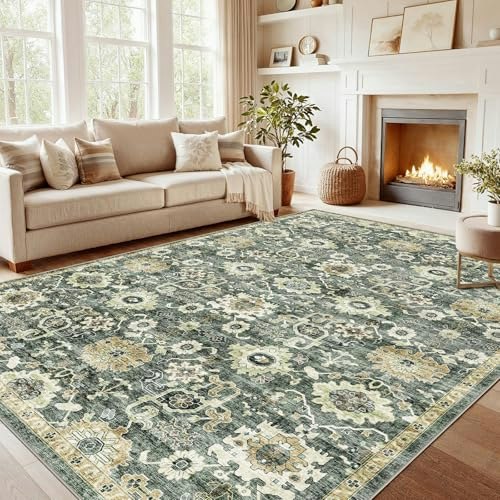 Amada 8x10-Foot Washable Area Rug: $87.54 Amada 8x10-Foot Washable Area Rug: $87.54