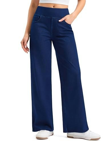 Rammus Women's Wide Leg Pull-On Denim Pants: $33.99 Rammus Women's Wide Leg Pull-On Denim Pants: $33.99