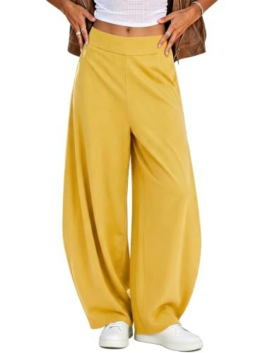 Fisoew Women's Wide Leg Track Pants: $18.68 Fisoew Women's Wide Leg Track Pants: $18.68