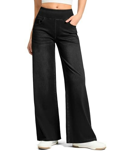 Rammus Women's Wide Leg Pull-On Jeans: $33.99 Rammus Women's Wide Leg Pull-On Jeans: $33.99