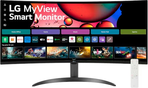 LG 34" WQHD 100Hz Smart Monitor for $300 + free shipping