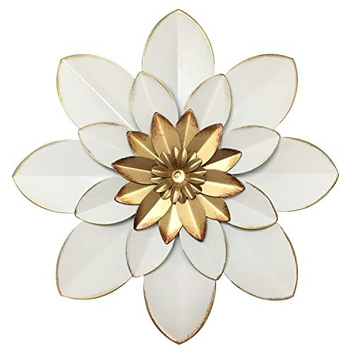 9.5-inch Metal Flower Wall Art Decor: $17.98 9.5-inch Metal Flower Wall Art Decor: $17.98
