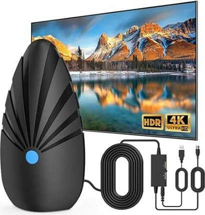 Indoor 4K Smart TV Antenna: $13