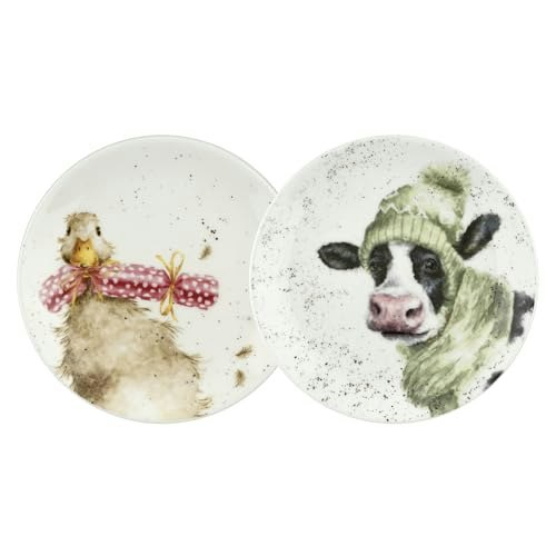 Portmeirion Wrendale Designs 6.5-Inch Fine Bone China Tea Plate 2-Pack: $48.39