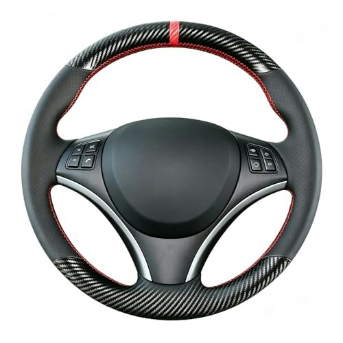 Kivnto Carbon Fiber Steering Wheel Cover for BMW 1 Series, 3 Series, and X1: $31.09 Kivnto Carbon Fiber Steering Wheel Cover for BMW 1 Series, 3 Series, and X1: $31.09
