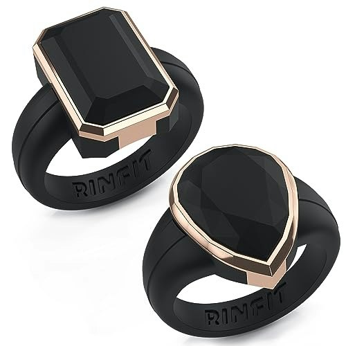Rinfit Emerald Silicone Ring with Stainless Steel Frame Size 10: $25.49 Rinfit Emerald Silicone Ring with Stainless Steel Frame Size 10: $25.49