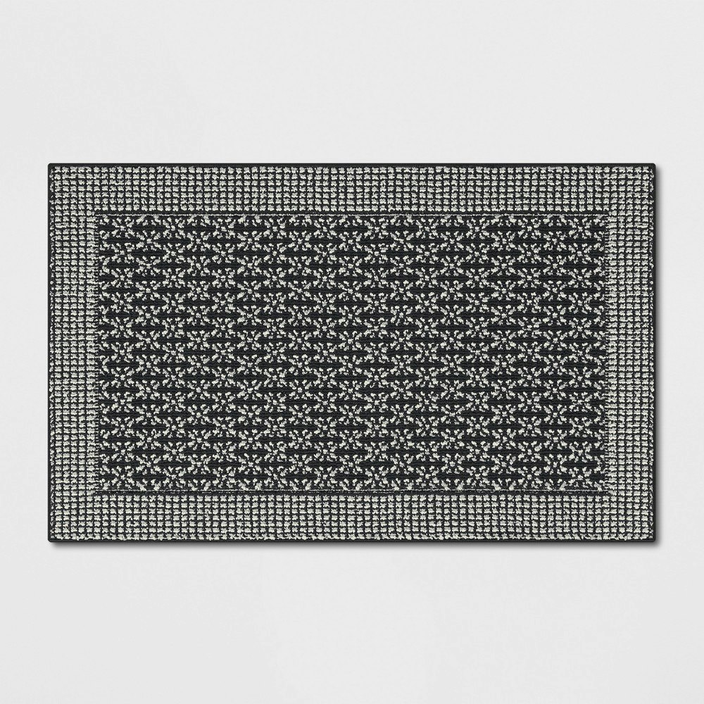 Threshold 2'6" x 3'10" Washable Geometric Border Tufted Accent Rug: $30 Threshold 2'6" x 3'10" Washable Geometric Border Tufted Accent Rug: $30