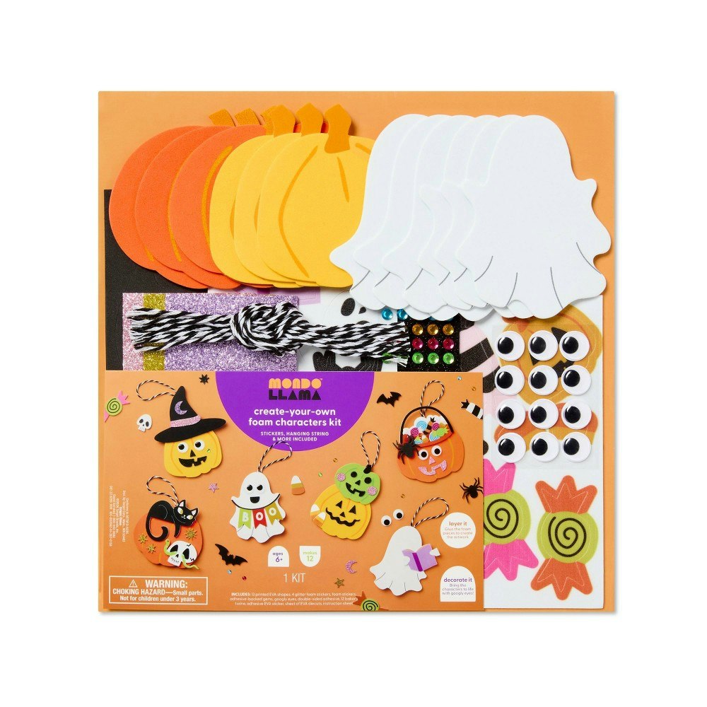 Mondo Llama Halloween Foam Character Craft Kit: $5 Mondo Llama Halloween Foam Character Craft Kit: $5