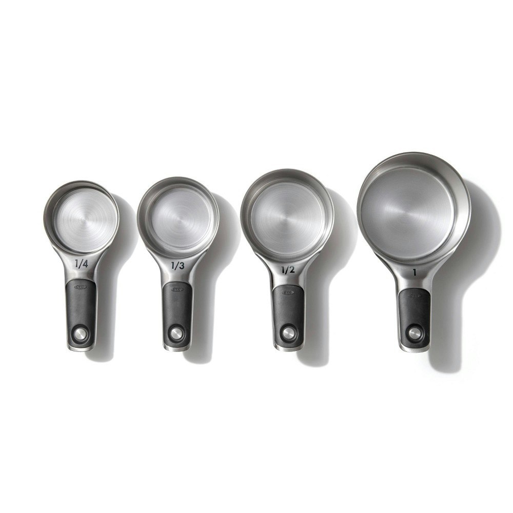 OXO Stainless Steel Magnetic Measuring Cups 4-Pack: $25.99
