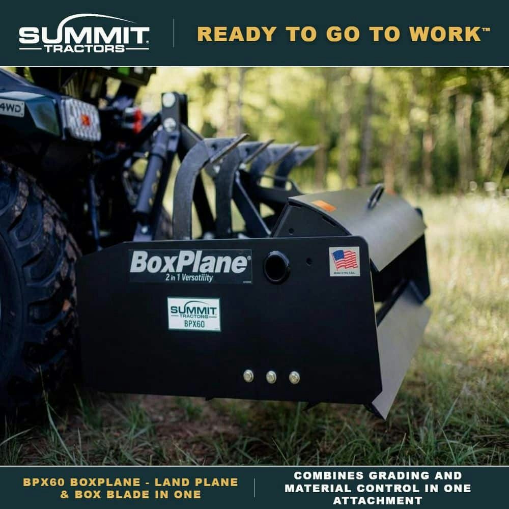 Summit BPX60 Box Blade and Land Grader Attachment: $2,699.99 Summit BPX60 Box Blade and Land Grader Attachment: $2,699.99