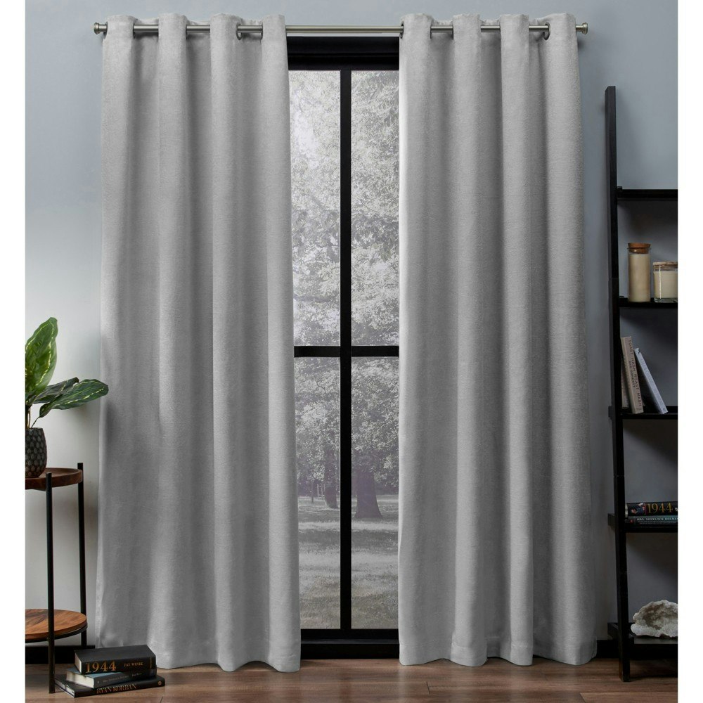 Exclusive Home 84"x52" Oxford Textured Thermal Room Darkening Grommet Curtain Panel 2-Pack: $41.99 Exclusive Home 84"x52" Oxford Textured Thermal Room Darkening Grommet Curtain Panel 2-Pack: $41.99
