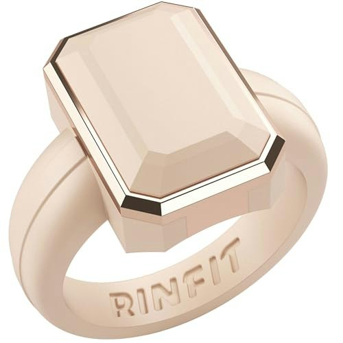 Rinfit Emerald Silicone Ring with Stainless Steel Frame Size 9: $15.92 Rinfit Emerald Silicone Ring with Stainless Steel Frame Size 9: $15.92