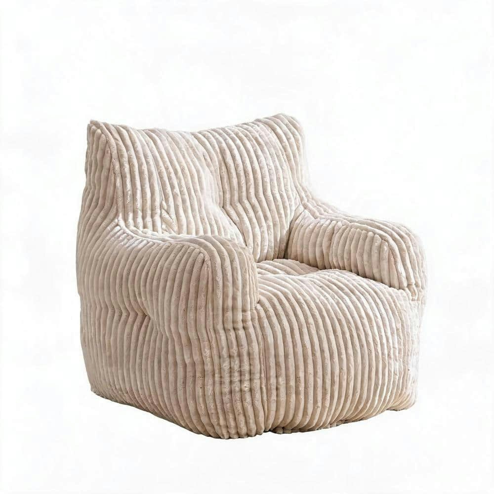 Beige Corduroy Bean Bag Chair: $298.53 Beige Corduroy Bean Bag Chair: $298.53