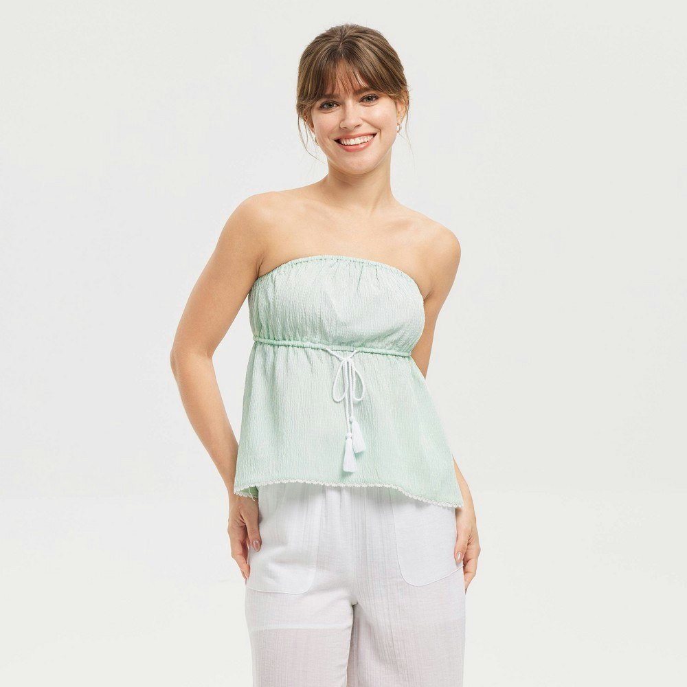 Women's Waist Tie Striped Tube Top: $18.20 Women's Waist Tie Striped Tube Top: $18.20